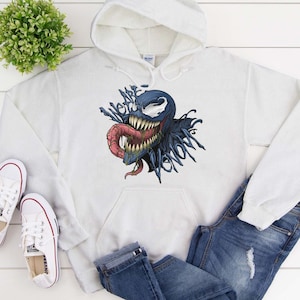 We&#39;re Venom Spider-Man Superhero Avengers Comic Funny Gift Unisex T-Shirt V-Neck Sweatshirt Hoodie Tank Top For Men Women Kids T-shirt