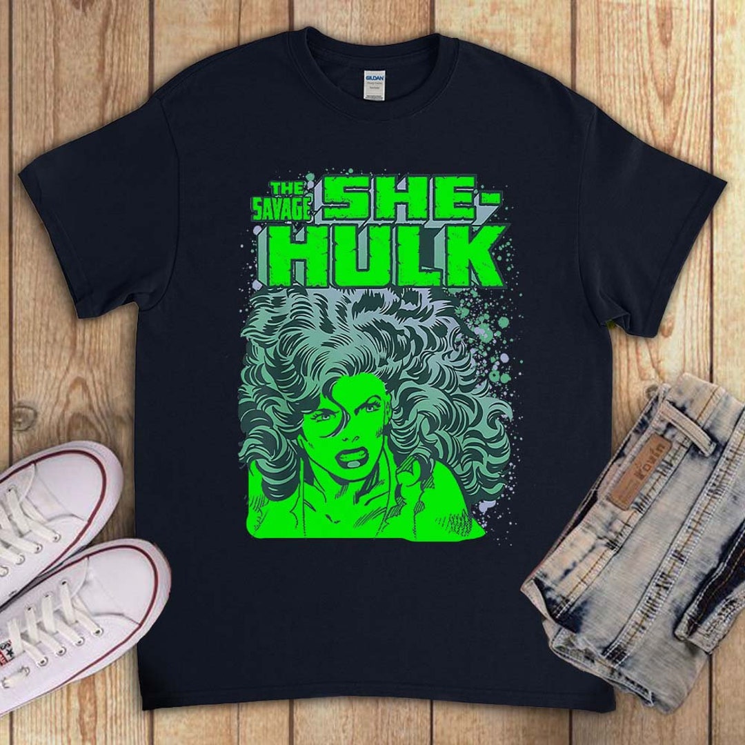She-hulk the Incredible Hulk Retro Vintage Marvel Comic Unisex T-shirt ...