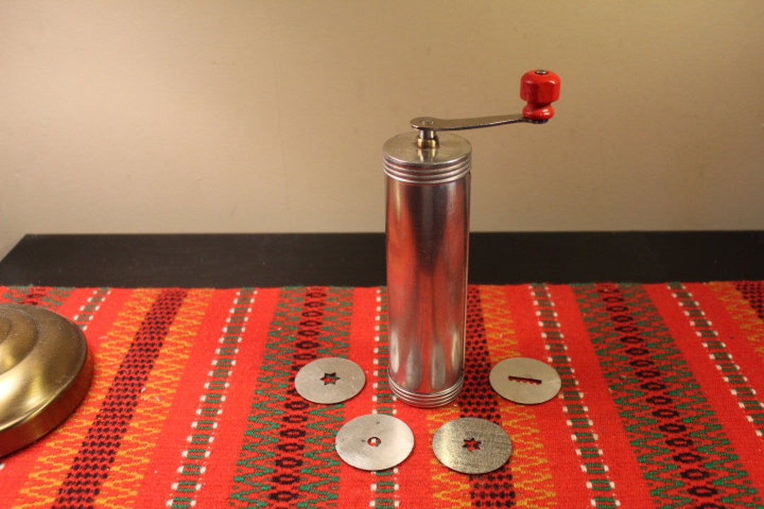 SVEICO COOKIE PRESS Vintage Metal Crank Made in Sweden