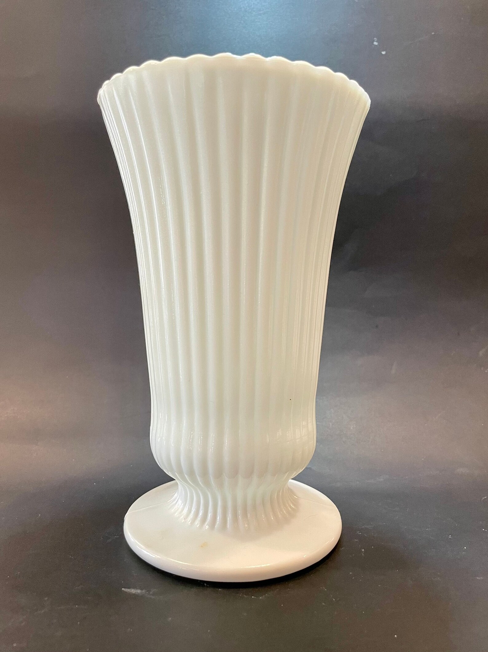 Vintage E. O. Brody Milk Glass Vase Etsy
