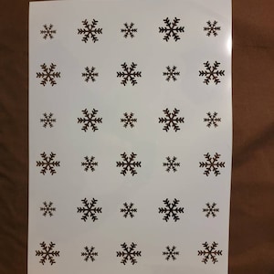Snowflake stencil, background stencil, winter, christmas
