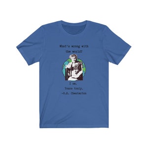 GK Chesterton Funny Shirt | G.K. Chesterton T-Shirt | Funny Christian Shirts | GK Chesterton Gift Ideas