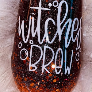 Custom Halloween Tumbler, Custom Witches Brew Tumbler, Custom Fall Ombre Tumbler, Custom Wine Tumbler