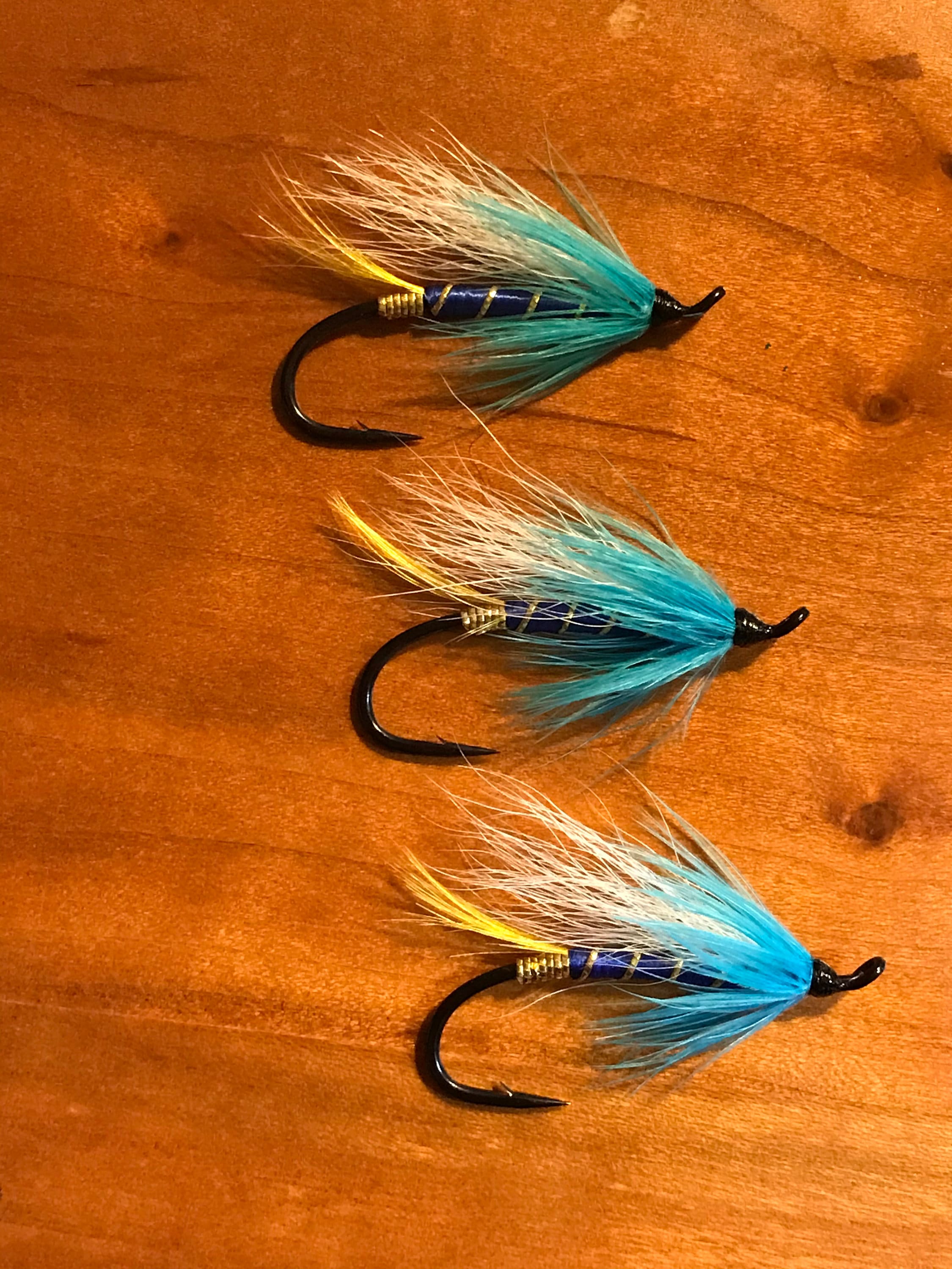 Big Intervale Blue atlantic Salmon Flies Set of 3 Flies Etsy