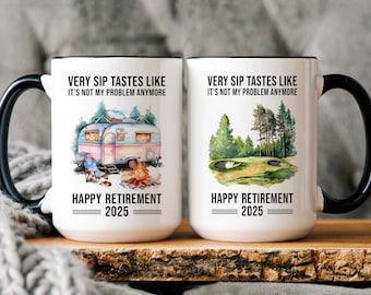 Ruhestand Mitarbeiter Geschenk, Jeder Schluck schmeckt so, als wäre es nicht mehr mein Problem, Ruhestand Party Geschenk 2025, individuelles Geschenk für Kollegen oder Chef