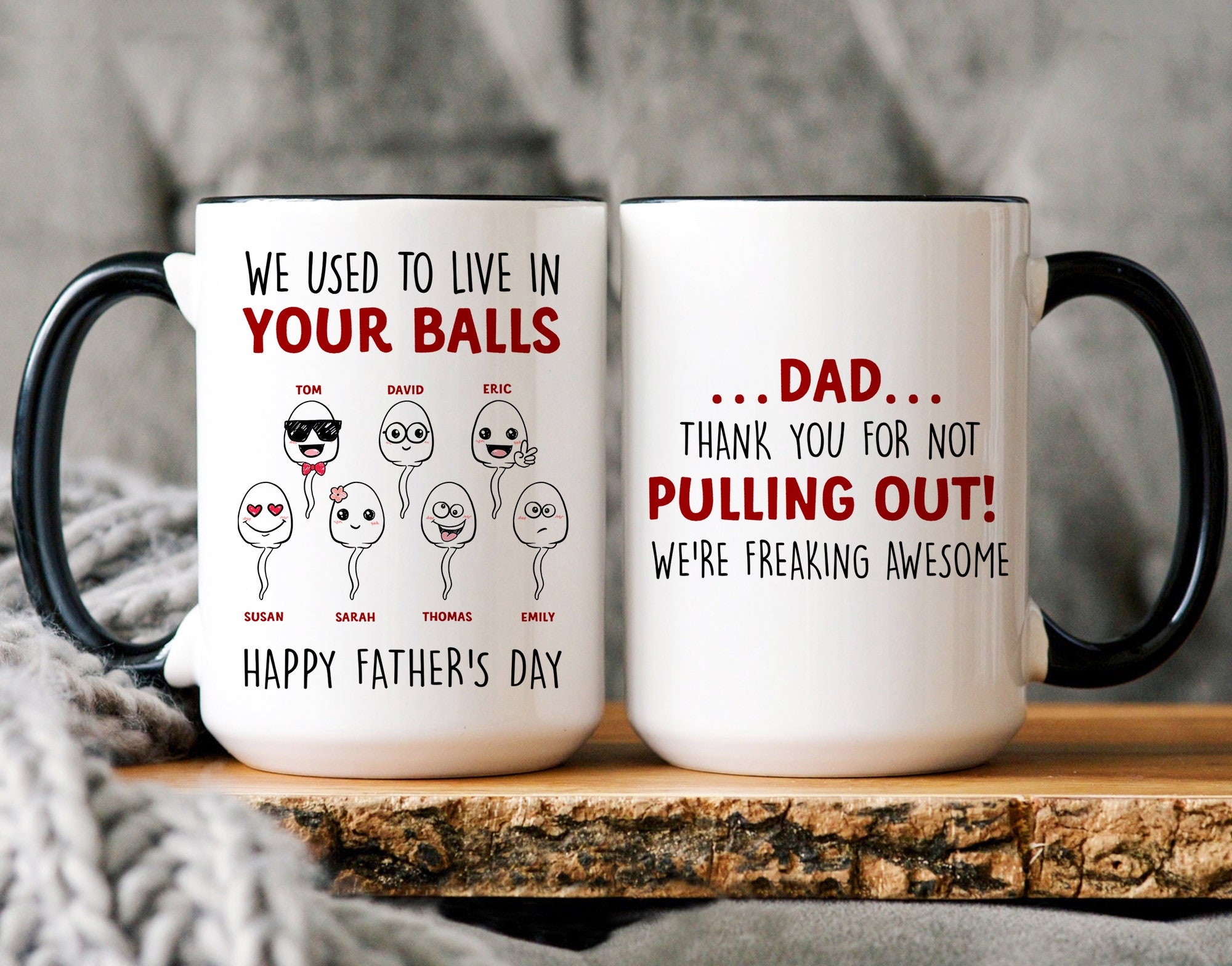Personalized Funny Gifts for Dad, Dad Birthday Gift, We Used to Live in