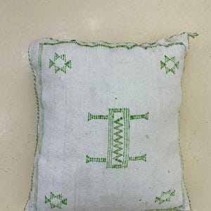 Boho Silk Pillow Cover, Moroccan Sabra Design (50x50cm)