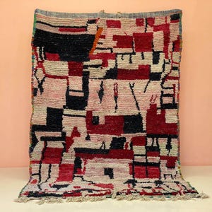 Modern Mooccan Rug-Custom Amaizing Colorful Rug-Custom Rug-Boujaad Area Carpet-Personalized Perfect Rug-Geometric Rug-Handmade Wool Rug