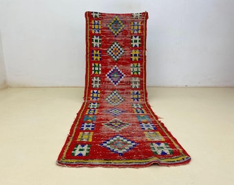 Handmade moroccan rug, Berber red rug, Wool Moroccan rug, moroccan rug red, Living room Carpet, Abstract Red rug