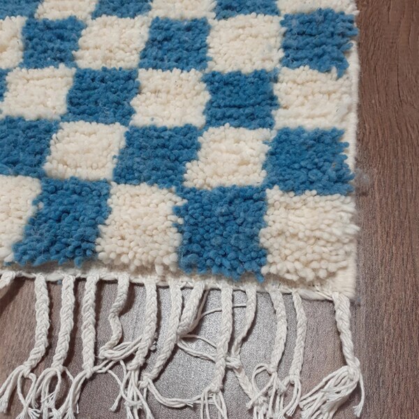 Moroccan Checkered Rug Etsy