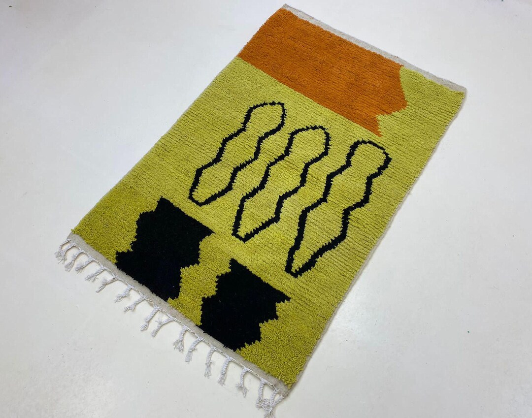Berber Rug Pattern Berber Wool Rug: Colorful Abstract Pattern (custom Washable) - Etsy