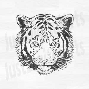 Tiger Face - Digital Download, Instant Download, svg, png, jpg included