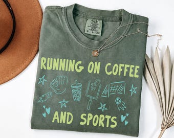 Sports Mom Shirt Trendy Comfort Colors Game Day Tees Iced Coffee Lover Goose Shirts