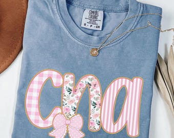 CNA Shirt Certified Nursing Assistant Gift For Student Grad Comfort Colors Nurse Appreciation CNA Tee Shirt For Certified Nursing Assistant