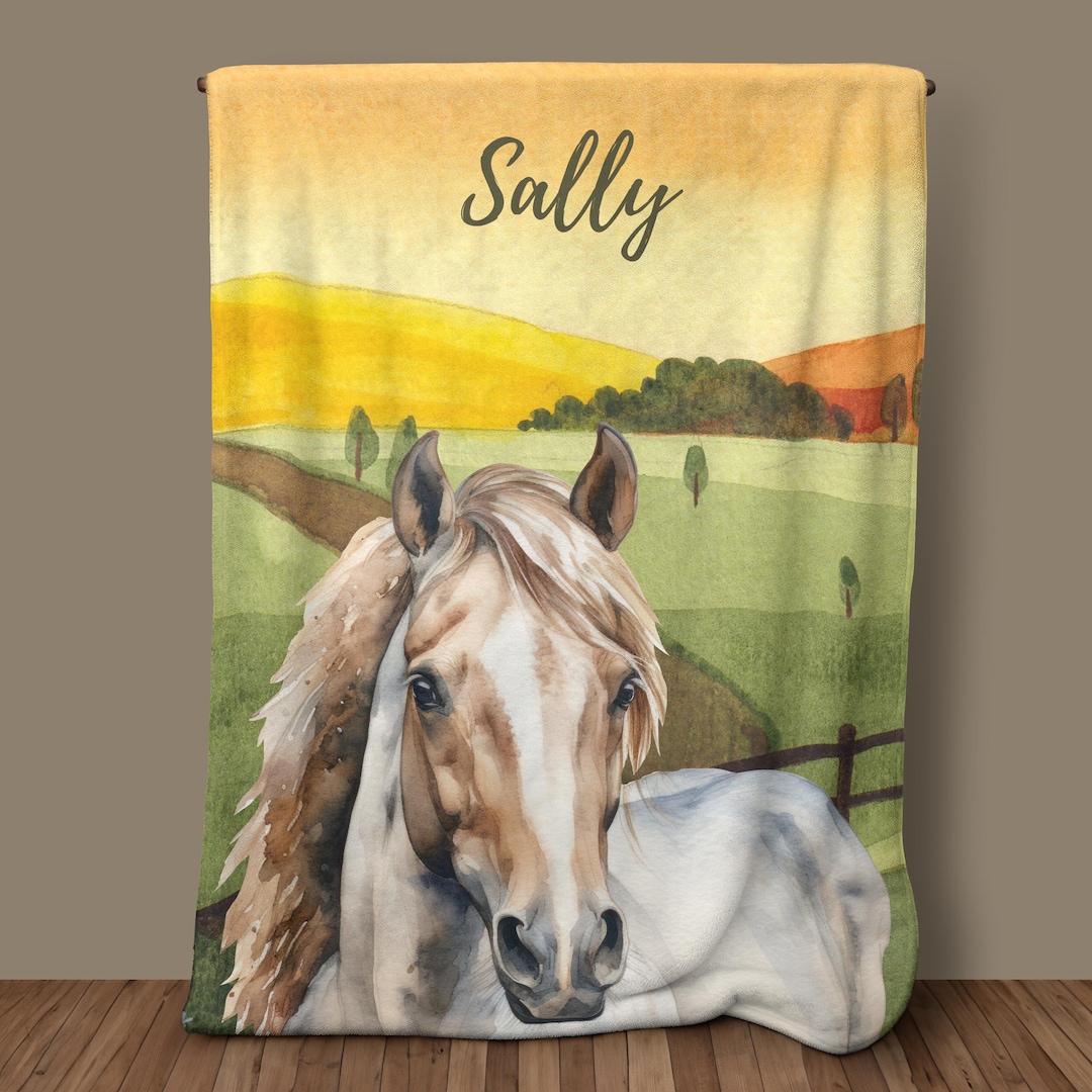 Personalized Horse Mom Quilt/Fleece Blanket - Memorial Gift For Horse Owners - Missing You Always