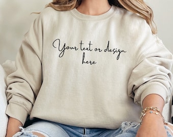 Custom Sweatshirt, Custom Hoodie, Custom Personalised Gifts, Personalised Hoodie, Custom Logo, Custom Clothing, Your Text Here