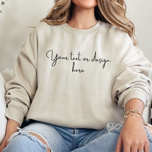 Custom Sweatshirt, Custom Hoodie, Custom Personalised Gifts, Personalised Hoodie, Custom Logo, Custom Clothing, Your Text Here
