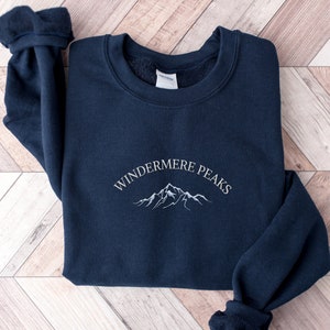 Embroidered Windermere Peaks Sweatshirt, Mountain Sweatshirt, Hiking Sweatshirt, Mountain Shirt, Hiking Shirt, Hiking Gifts