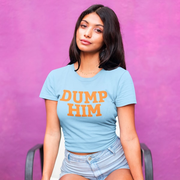 Dump Him Cropped Tee, Britney Spears Tee,, Y2k Clothing, Y2k Crop Top, Baby Tee, Grunge Clothing, Grunge T-Shirt, Y2k Shirt, Y2k Top