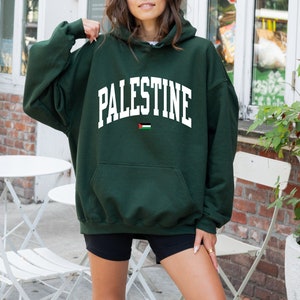 PALESTINE FUNDRAISER - 75% of all profits go to Palestine - Varsity Palestine Hoodie, Pro Palestine Sweatshirt, Free Palestine Hoodie