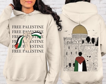 Free Palestine Hoodie | Palestine Fundraiser Hoodie | Al Aqsa Mosque Hoodie | Palestine Flag Hoodie | Palestine Clothing