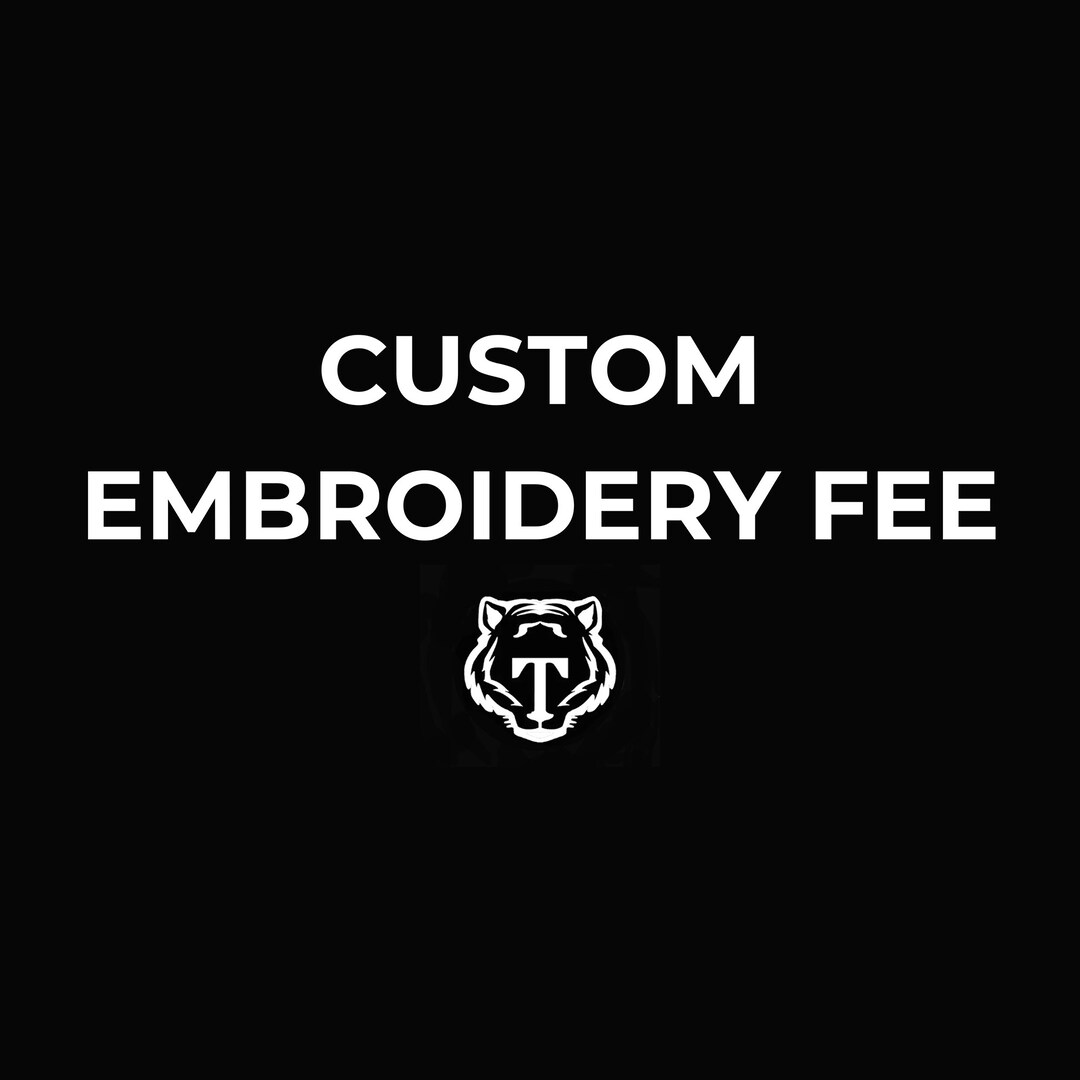 Custom Embroidery Fee | Digitisation Fee for Personalised Embroidery ...
