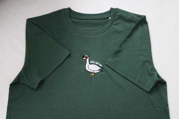 Embroidered Silly Goose T-Shirt, Embroidered Tee, Silly Goose Shirt, Silly Goose Tee, Cute Animal Shirt, Funny T-Shirt, Funny Gifts