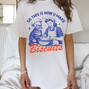 Funny Cat T Shirt | Cat Lover Gift | Making Biscuits Cat Shirt | Cute Cat Meme Tee image 4