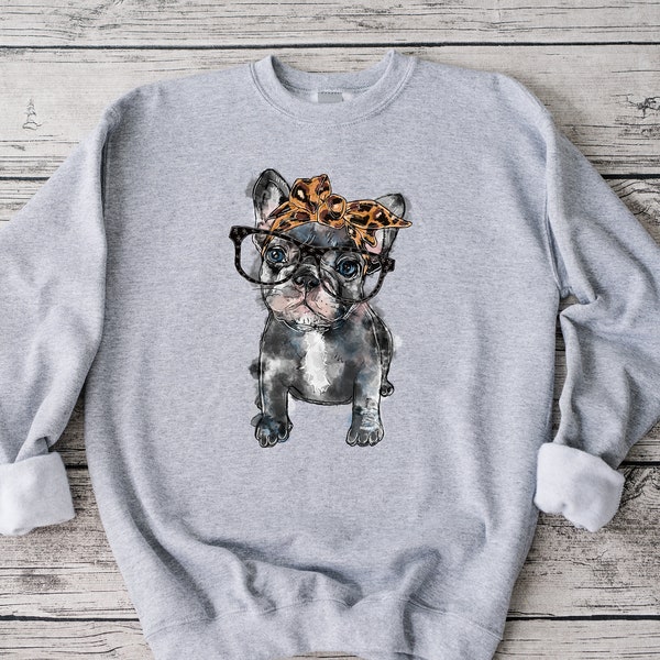 Vrouwen schattige Franse Bulldog Sweatshirt, aanpasbare hond Sweatshirt, Frenchie Mum, Frenchie Mama, Franse Bulldog geschenken, Frenchie geschenken