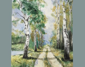 Original Watercolor Landscape