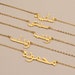 Arabic Name Necklace, Personalized Necklace with Name, Gold Name Necklace, Islamic Eid Gift for Women, Christmas Gifts, Personalized Gift 
