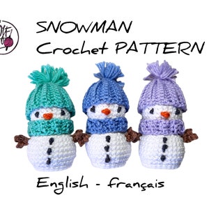 Patron au crochet Bonhomme de neige