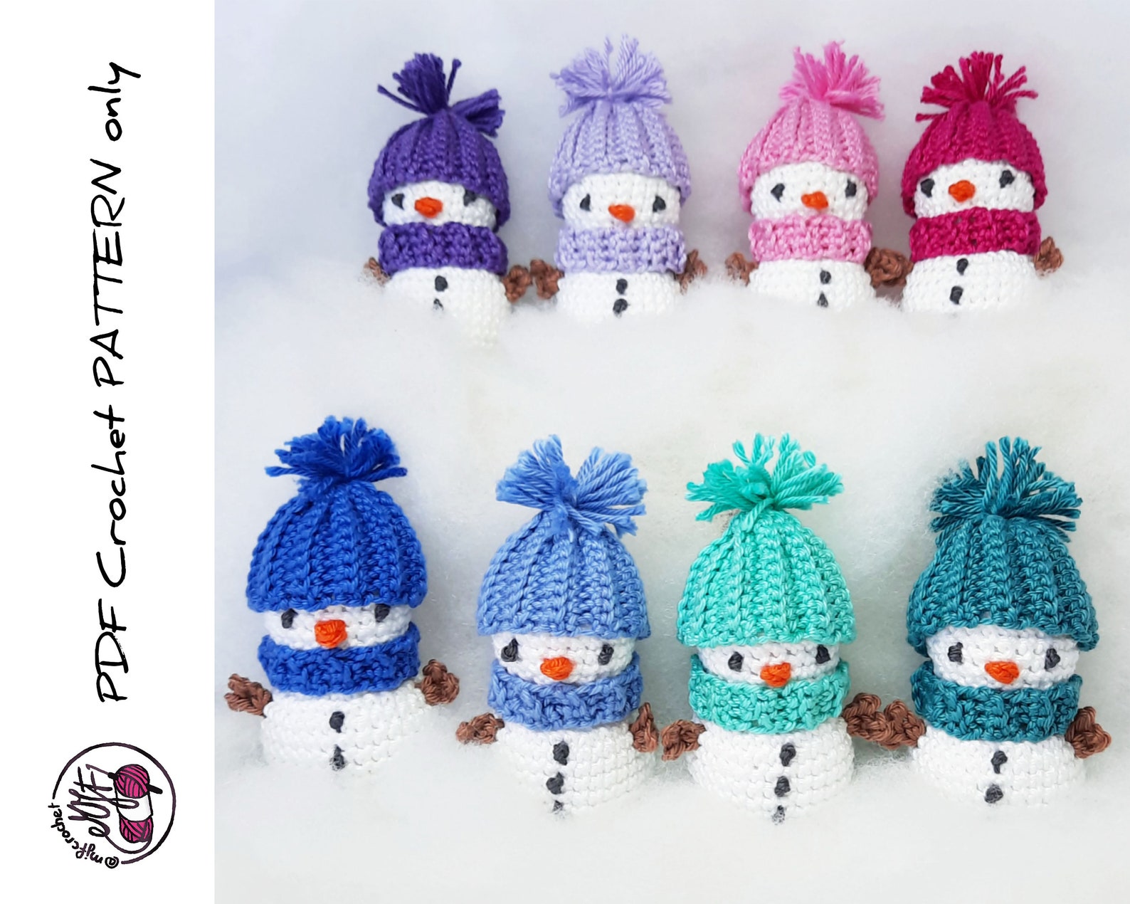 Patron Au Crochet Bonhomme De Neige - Etsy