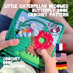 Little CATERPILLAR becomes butterfly BOOK crochet PATTERN