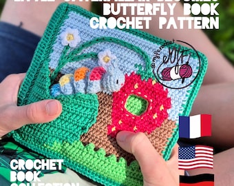 Little CATERPILLAR becomes butterfly BOOK crochet PATTERN