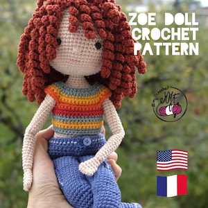DOLL ZOE and clothes crochet pattern