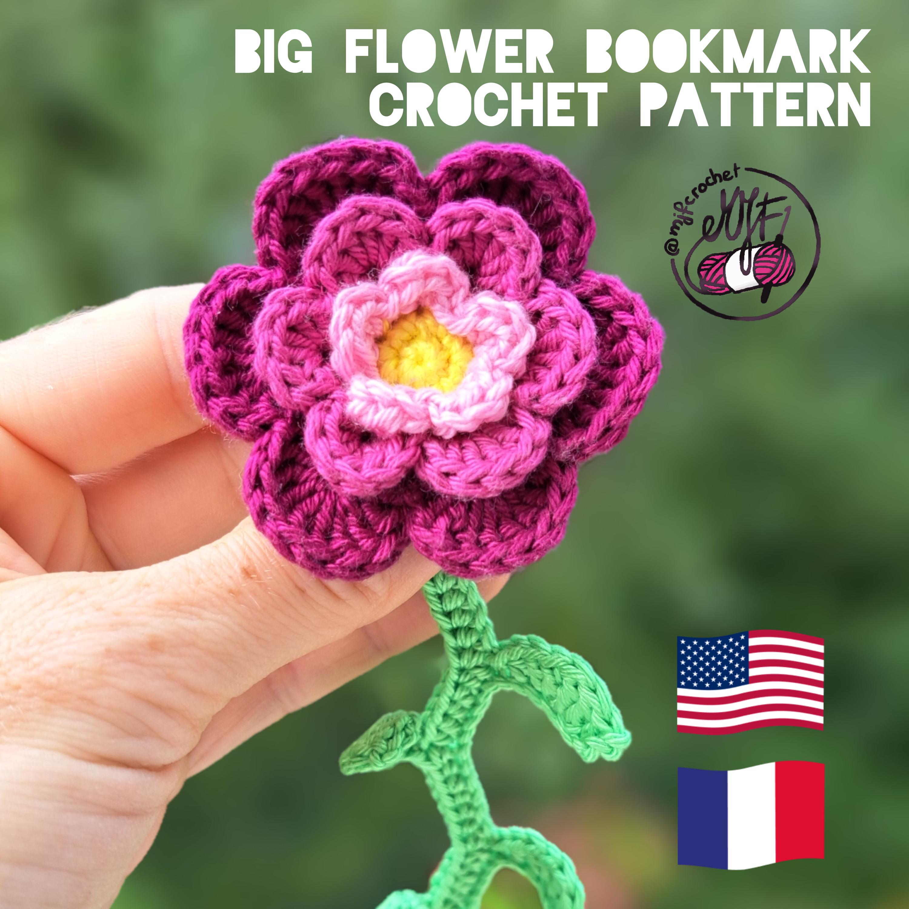 30 Flower Bookmark Crochet Patterns to Add a Handmade Touch to Reading Time 30 Big Flower Bookmark Crochet Pattern