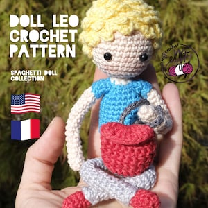 DOLL LEO and winter clothes crochet pattern