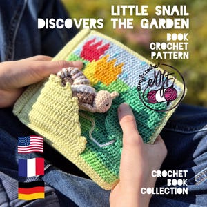 LIVRE petit ESCARGOT découvre le jardin patron au CROCHET
