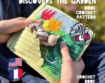 LIVRE petit ESCARGOT découvre le jardin patron au CROCHET