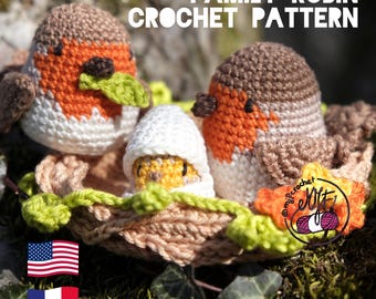 ROBIN Family crochet PATTERN