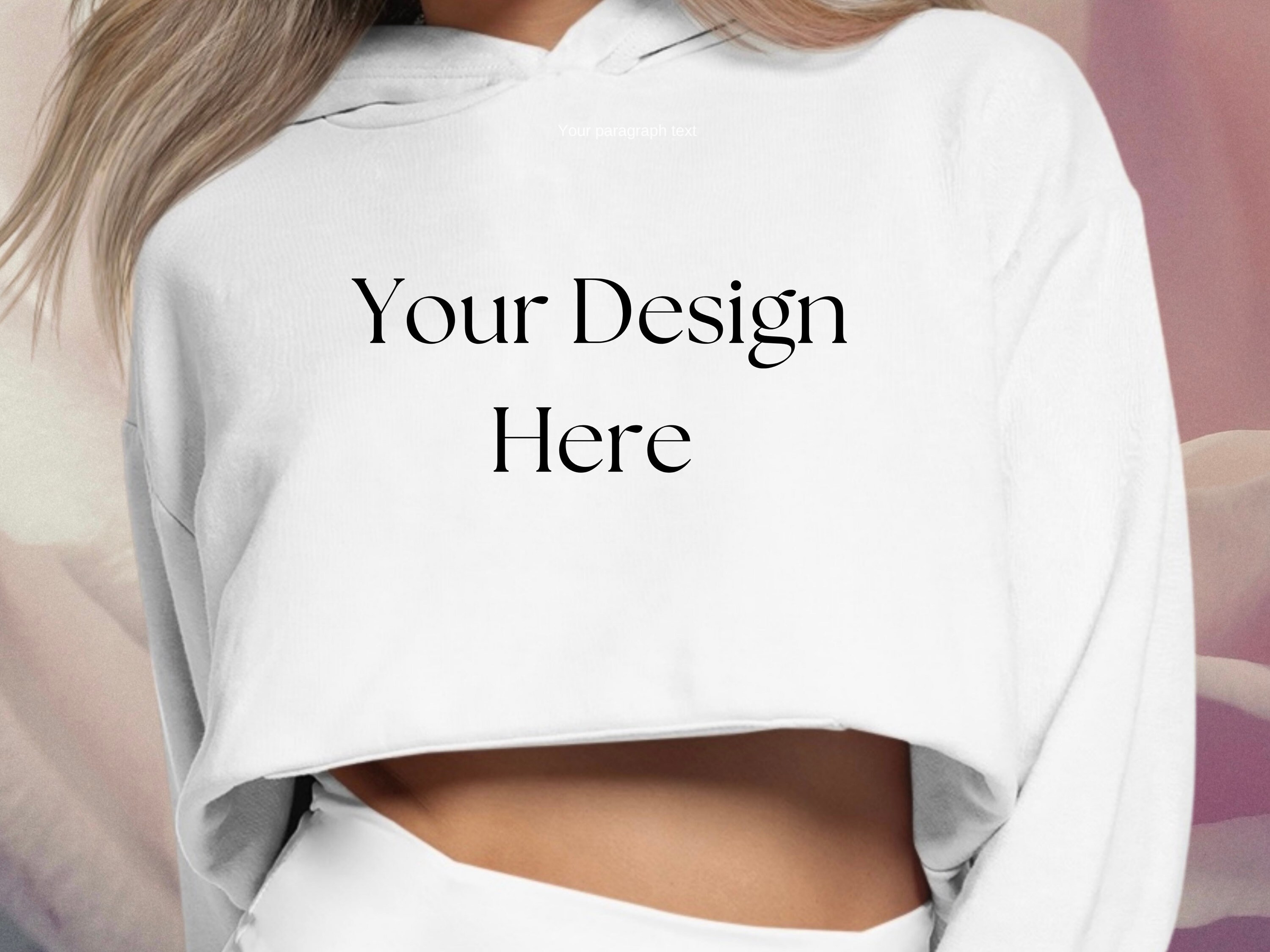white crop top sweatshirt