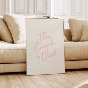 The Couch Club Pink Print Trendy Wall Art Prints Neutral Wall Decor Trendy Printable Art Living Room Decor Bar Cart Art Digital Prints