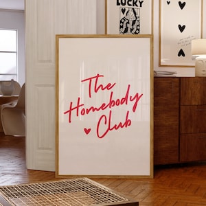 The Homebody Club Print Trendy Wall Art Prints Neutral Wall Decor Trendy Printable Art Living Room Decor Bar Cart Art Digital Prints