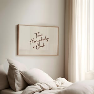 The Homebody Club Brown Landscape Print Trendy Wall Art Print Neutral Wall Decor Living Room Decor Bar Cart Art Digital Print