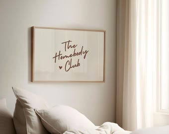 The Homebody Club Brown Landscape Print Trendy Wall Art Print Neutral Wall Decor Living Room Decor Bar Cart Art Digital Print