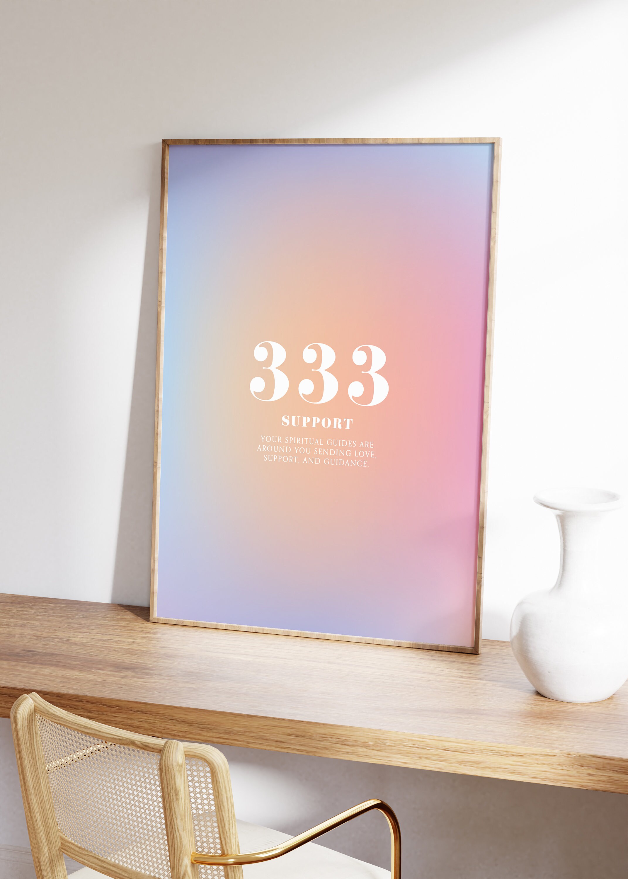 Angel Number 333 Poster Instant Digital Download Poster, Aura Poster ...