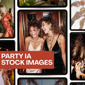 Über 50 KI-Partyfotos, Feierästhetik, Event-Mockups, Geburtstagsinhalte, Festliches Stilpaket