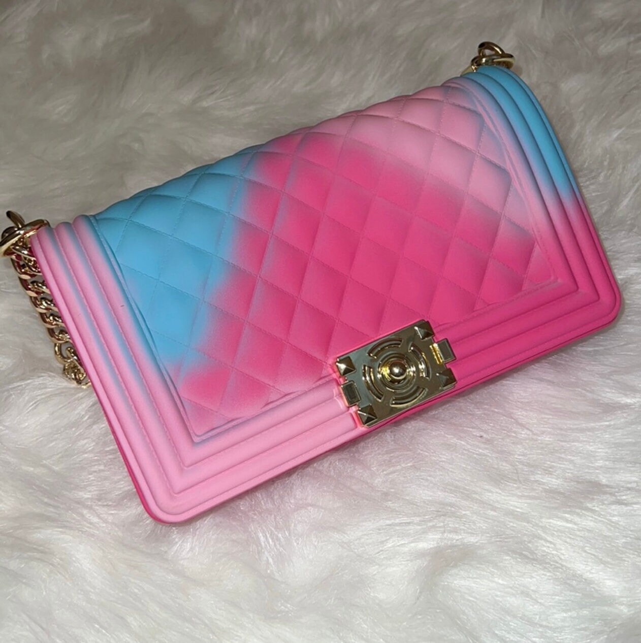 Chanel Boy Inspired Jelly Bag, Women's Fashion, Bags & Wallets