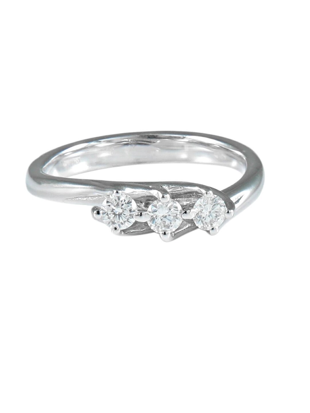アクセサリー RAKUDOZippo Order of Garter No. 0153 White Gold “garter” Ring and 3 Diamonds Size 53 - Etsy